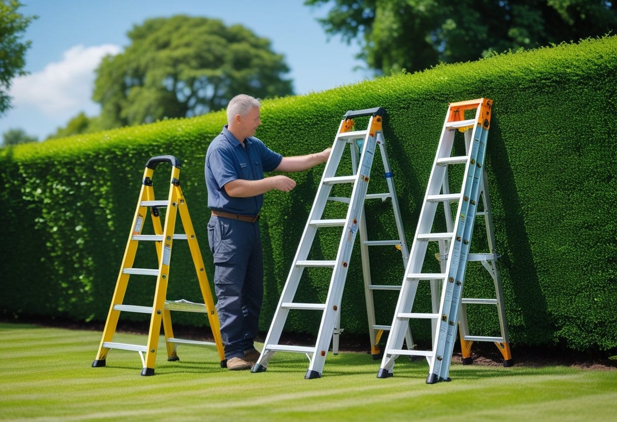 Sådan vælger du den rette stige til hækklipning